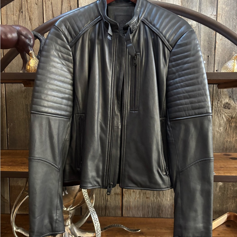 Timberland soft leather jacket men’s M